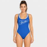 Speedo Solid Bound Scoop 1pc Blu Wht