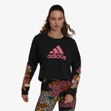 adidas Farm Print Loose Cropped Logo