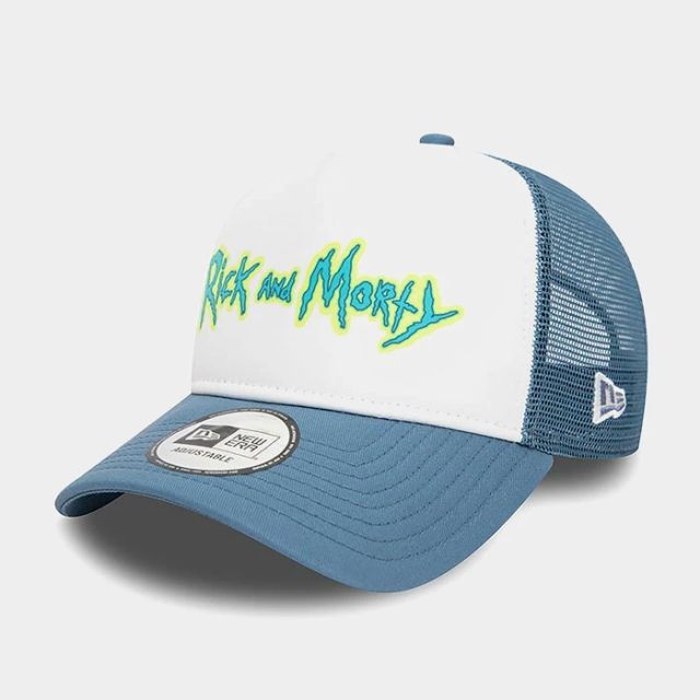 New Era Rick And Morty Wordmark A Frame Trucker
