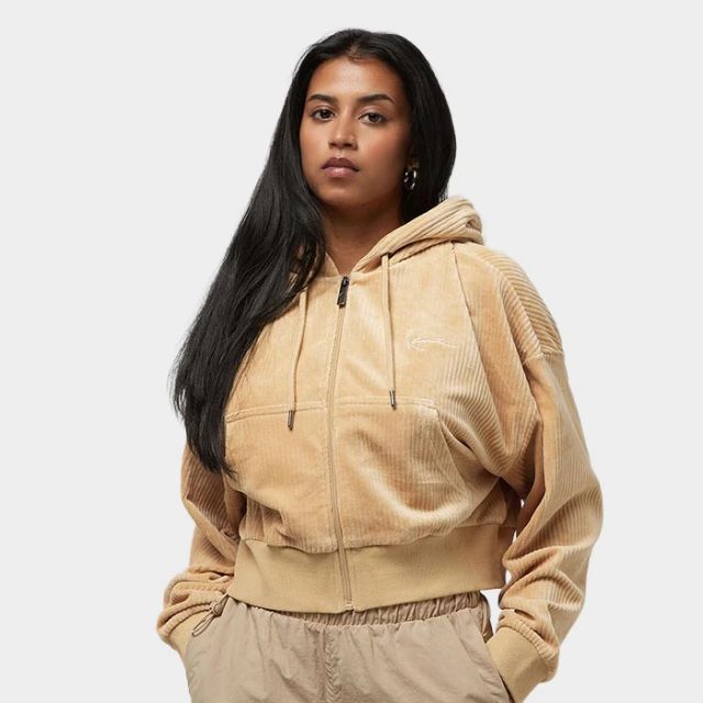 Karl Kani Chest Signature Corduroy Zip Sand