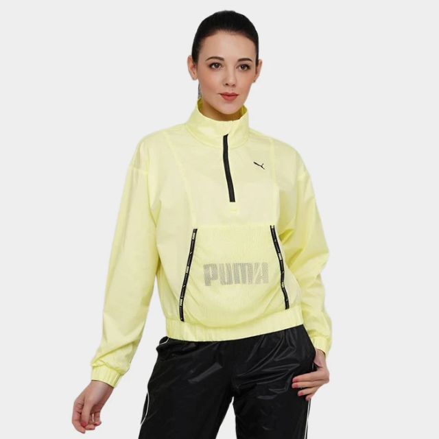 Puma Train Logo Woven Quarter Zip PO