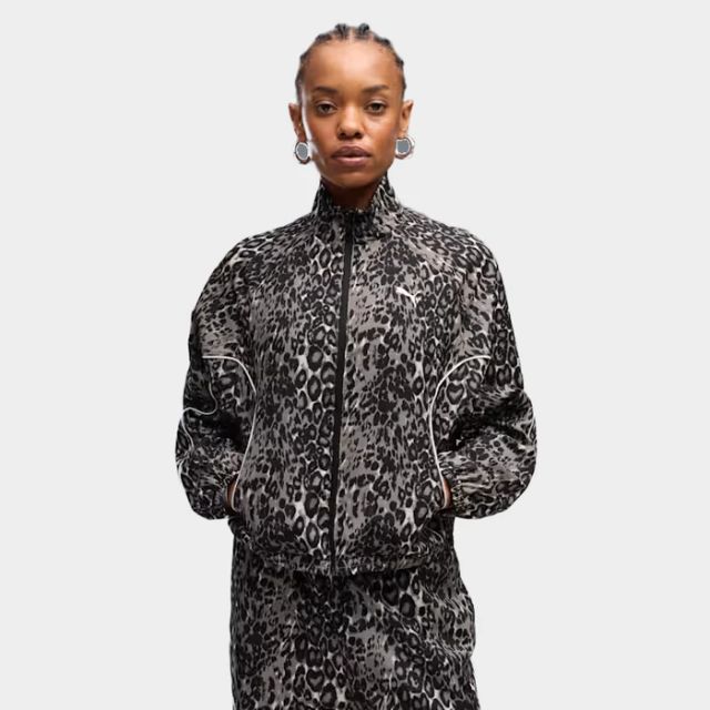 Puma Sport Animal Relaxed Aop Full Zip Woven