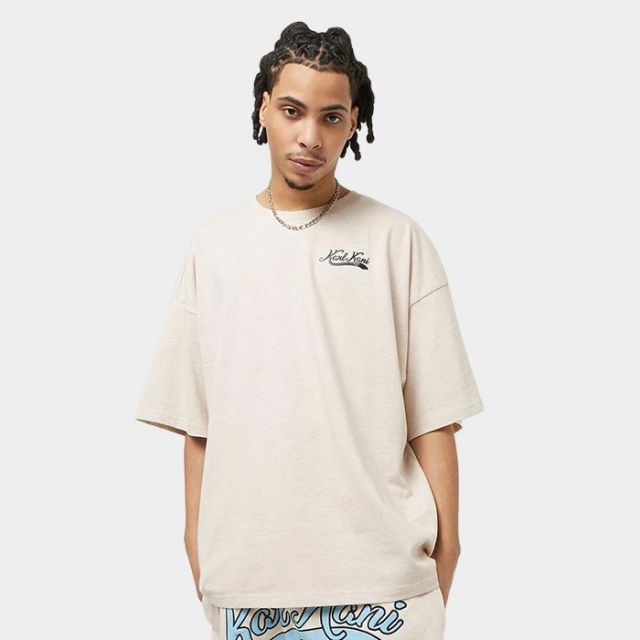 Karl Kani Woven Signature Heavy Boxy Diner Vanilla Melange
