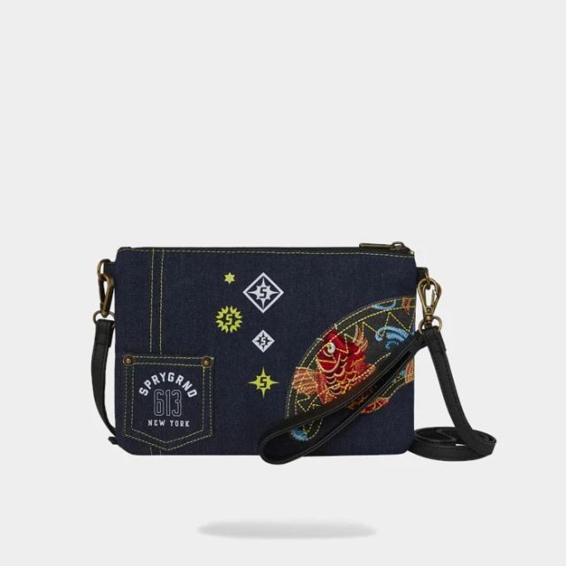 Sprayground Evisu Style Crossover Clutch