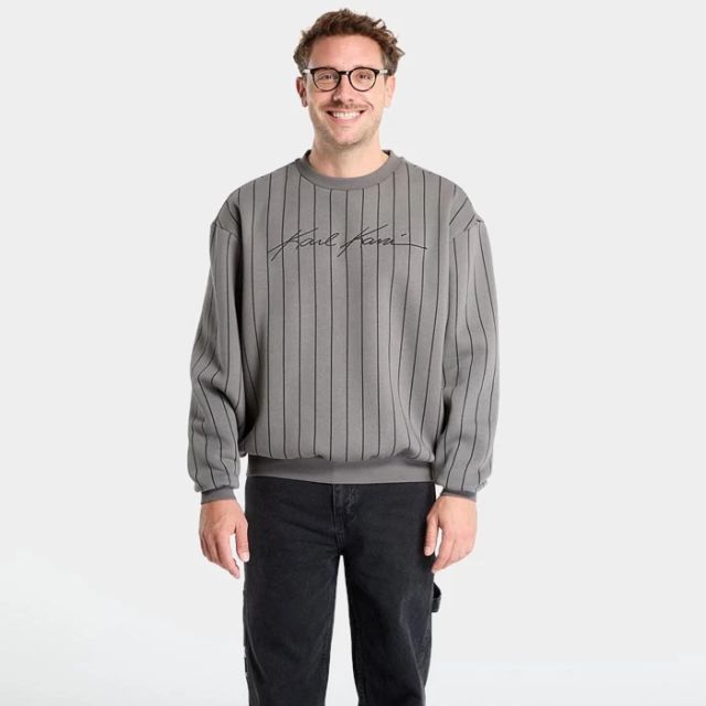 Karl Kani Autograph Pinstripe Sweat Os
