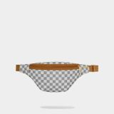 Sprayground Graff Embossed Cream Check Savvy Crossbody