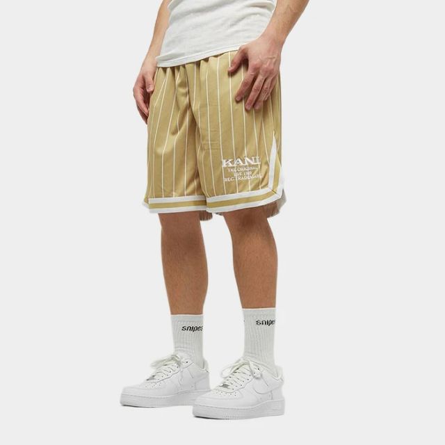 Karl Kani Retro Pinstripes Mesh Sand
