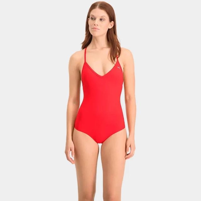 Puma Swim V Neck Crossback Swimsuit 1p