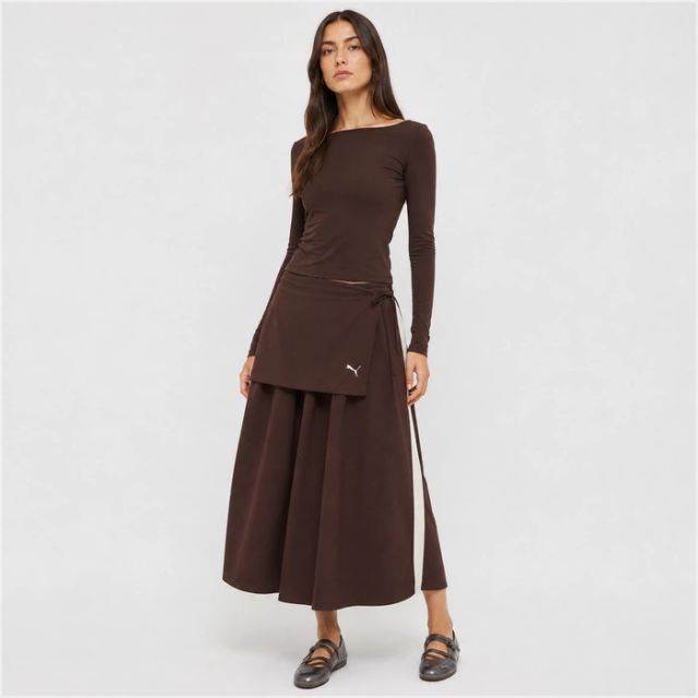 Puma T7 Midi Pleated Skirt