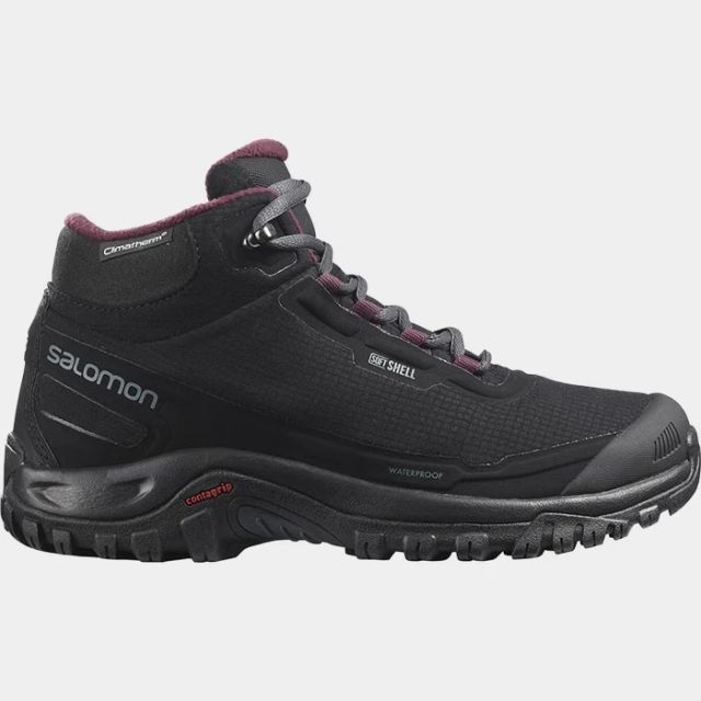 Salomon Shelter Cs Wp Ebony Wine T