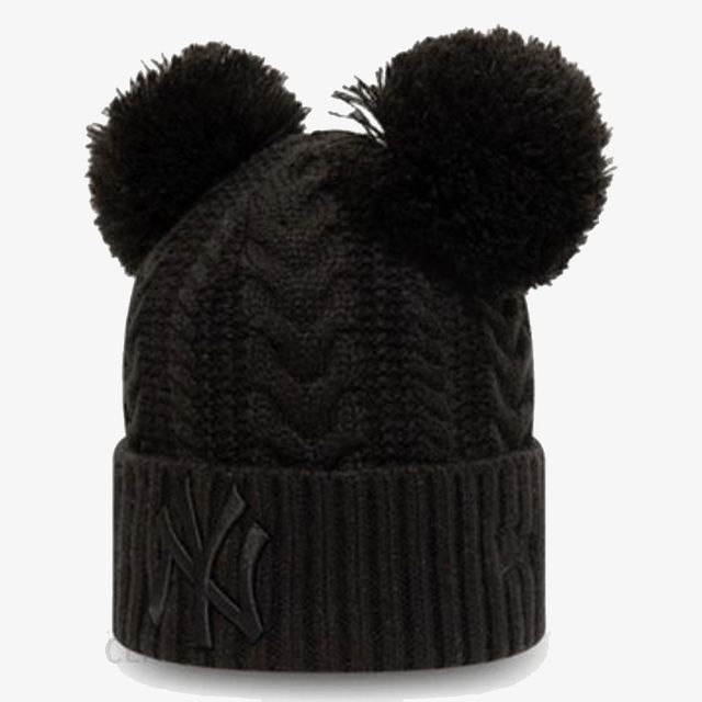 New Era Chyt Double Pom Cuff Knit Neyyan Blk