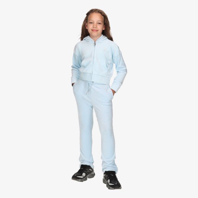 Juicy Couture Cropped Velour Diamante Zip Thru Bootc