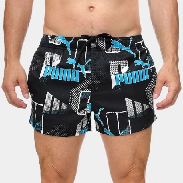Puma Swim Print Puma Logo 1p