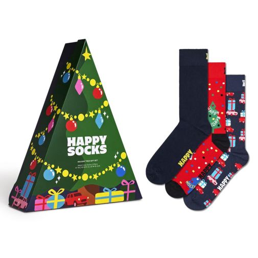 Happy Socks 3 Pack Holiday Tree Gift