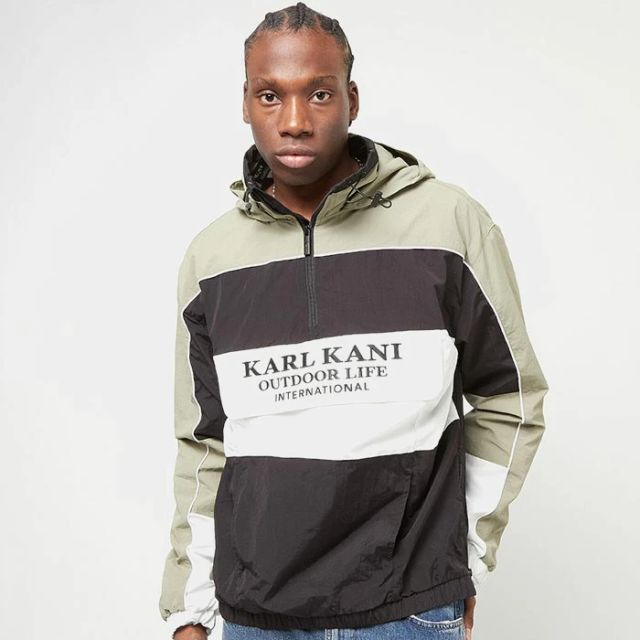 Karl Kani Woven Retro Windbreaker Olive