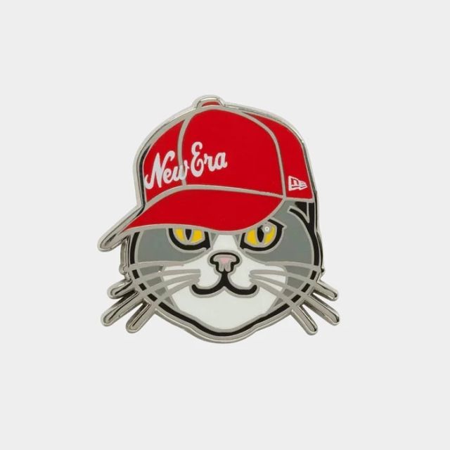 New Era Cat Pin Badge