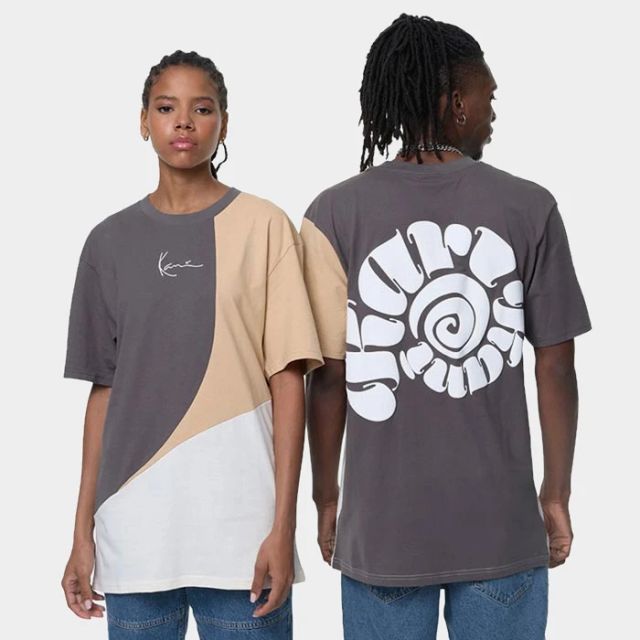 Karl Kani Small Signature Block Anthracite Off Sand