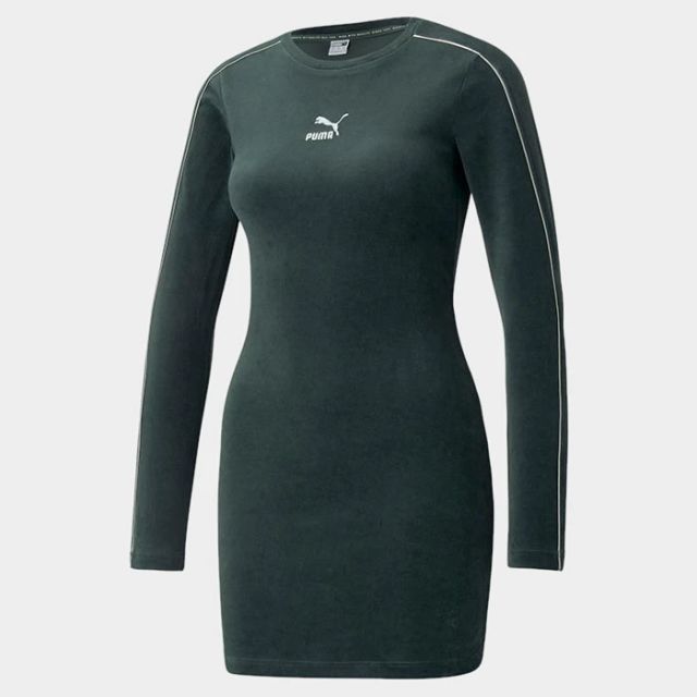 Puma Iconic T7 Velour Fitted Dress