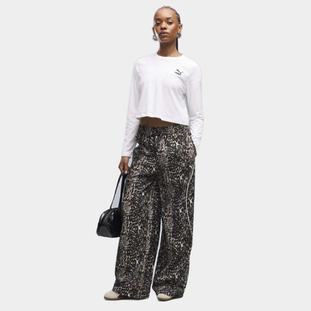 Puma Sport Animal Relaxed Aop Wide Leg Woven