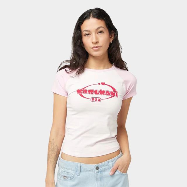 Karl Kani Woven Signature Heart Tiny Rose XA