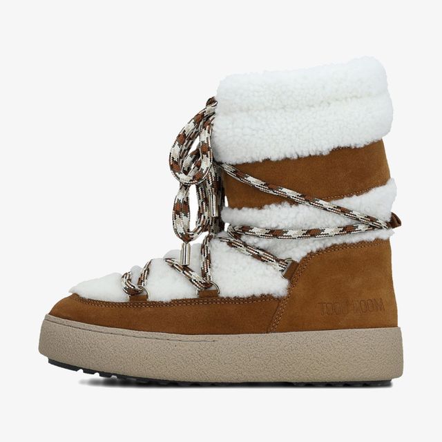 Moon Boot Mb Ltrack Shearling Whisky Off