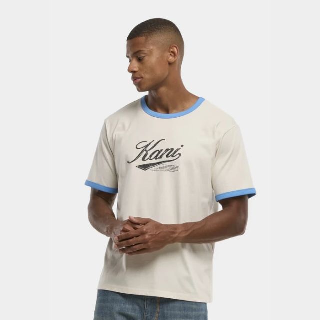 Karl Kani Cursive Varsity Regular Ringer T